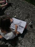 Malování Strakonického hradu (uhel) 5.A 2021/22