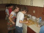 Pečení lineckého cukroví, příprava studené kuchyně 4.C 2010/11