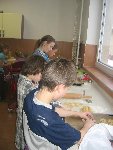 Pečení lineckého cukroví, příprava studené kuchyně 4.C 2010/11