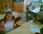 Pololetní vysvědčení 1.B 2009/10
