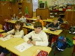 Ve třídě před Vánocemi 1.B 2009/10