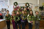 Výroba adventních věnců 3.D 2013/14