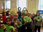 Výroba adventního věnečku 1.A 2017/18