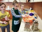 Výroba pomazánek ve školní kuchyňce 3.A 2019/20